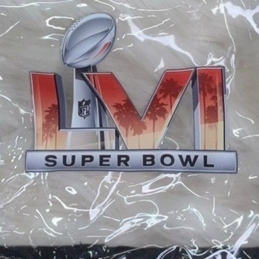 NFL Super Bowl LVI Clear Stadium‎ Tote Bag Leed's 2022 Los Angeles Logo Black
